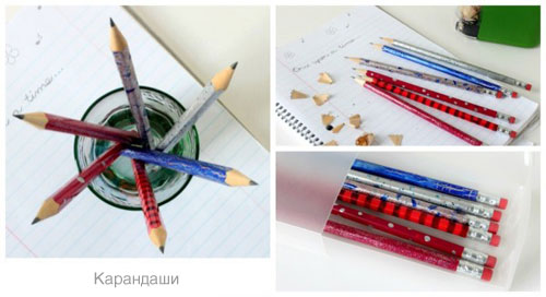 Разрисованные карандаши
